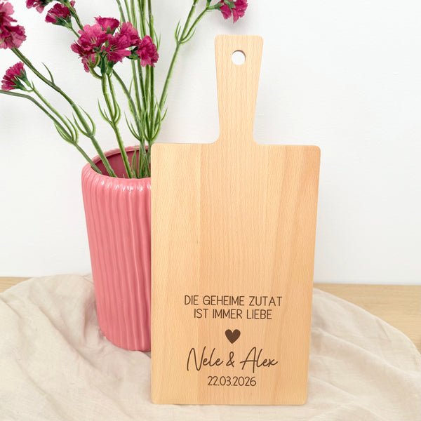 Schneidebrett geheime Zutat Liebe