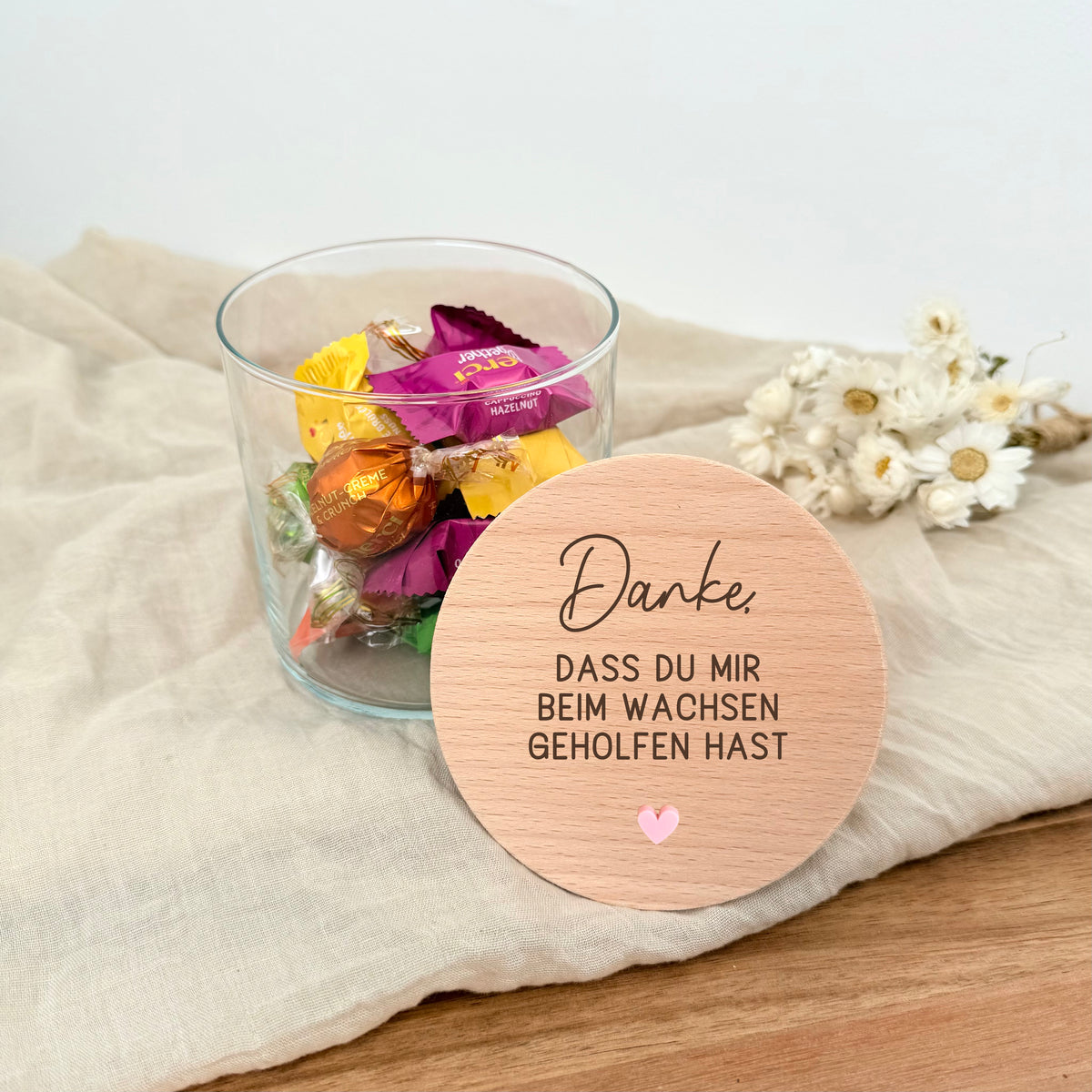 Geschenkglas Danke