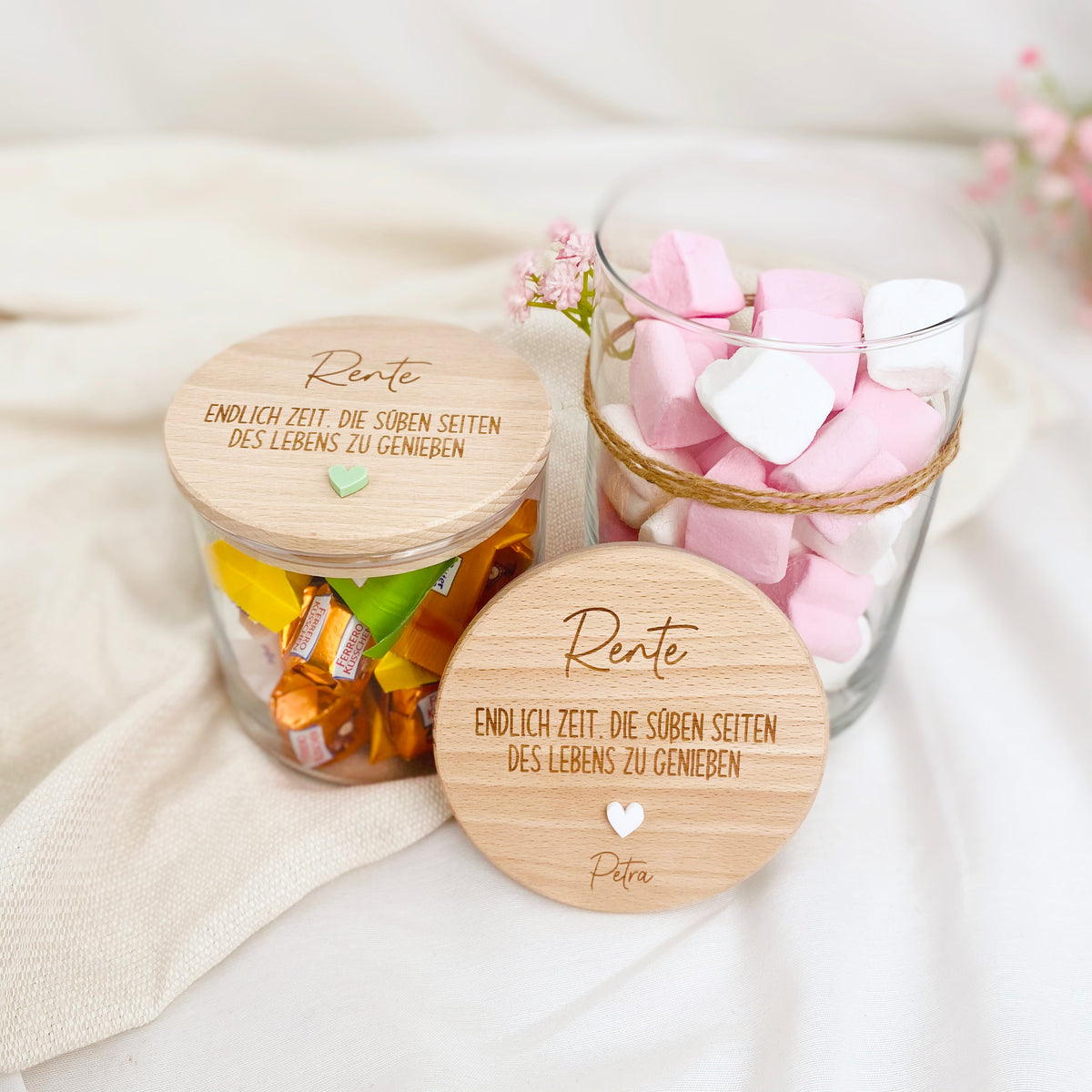 Geschenkglas Rente