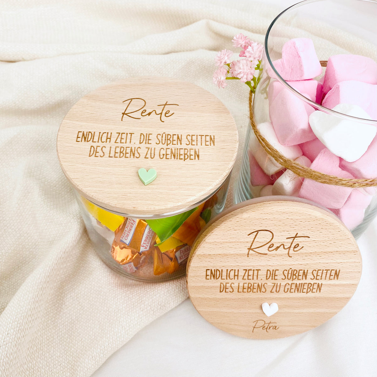 Geschenkglas Rente