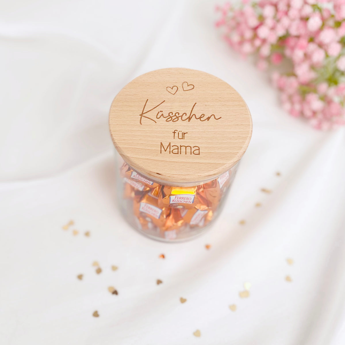 Geschenkglas Küsschen