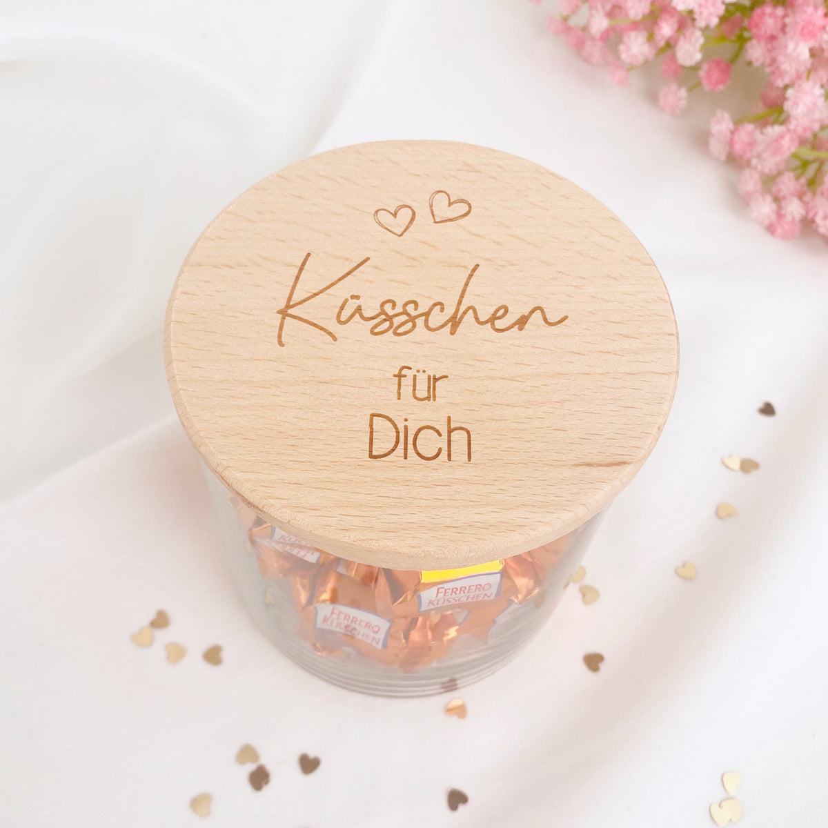 Geschenkglas Küsschen