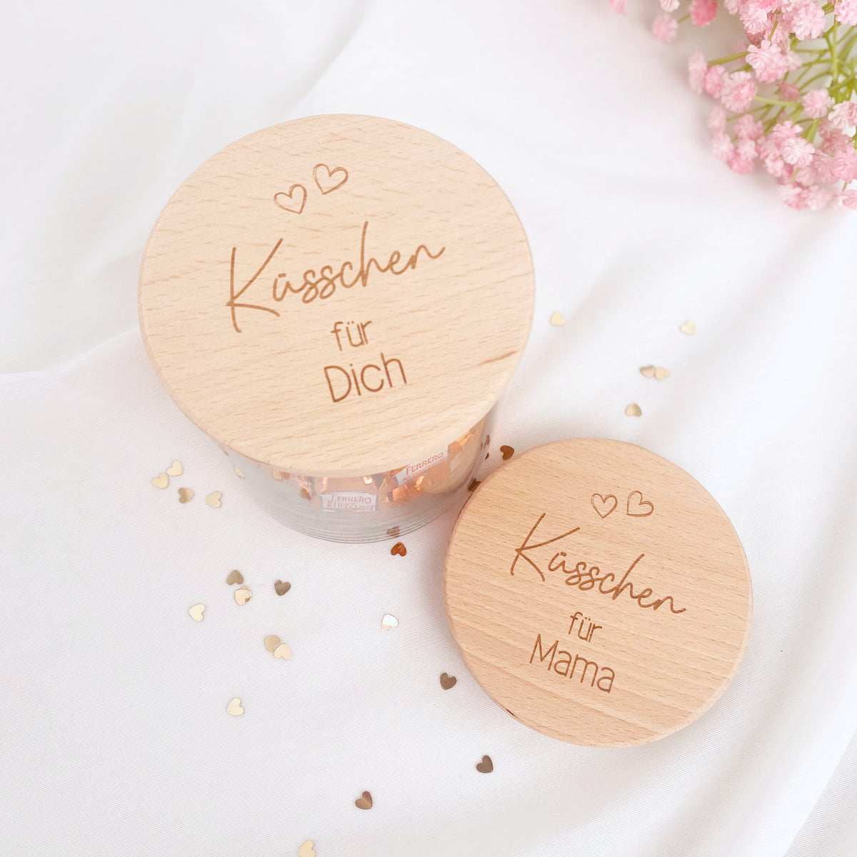 Geschenkglas Küsschen