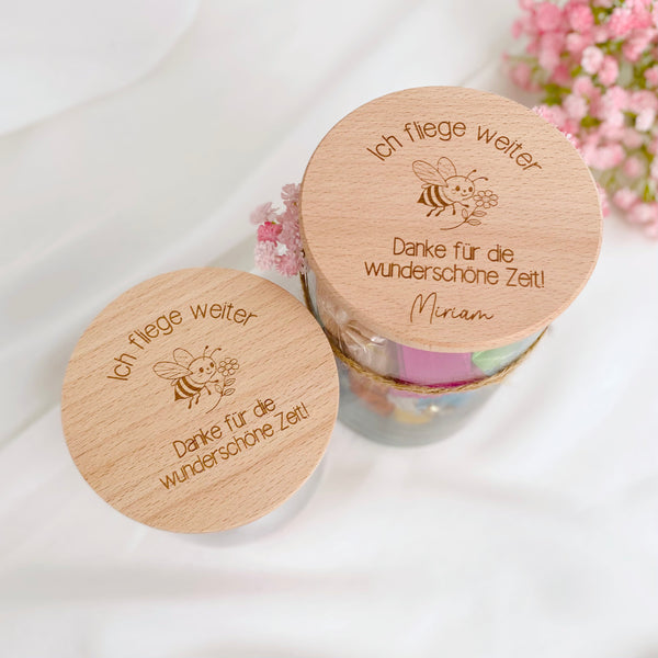 Vorratsglas ich fliege weiter