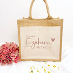 Tasche Erzieherin mit Herz Jute/Baumwolle