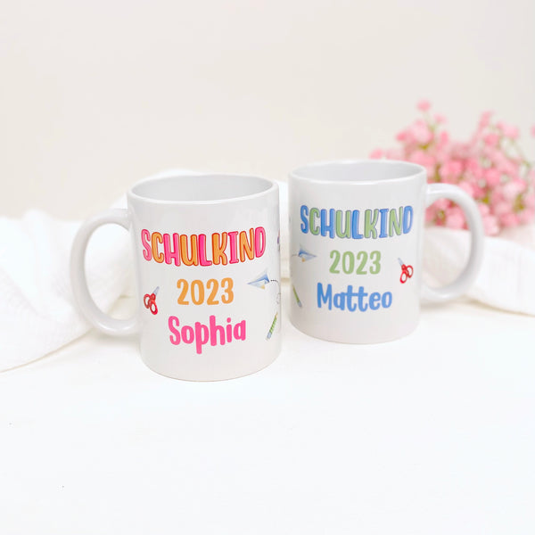 Tasse Schulkind mit Motiven