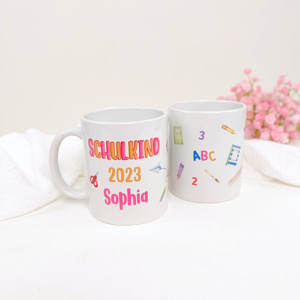 Tasse Schulkind mit Motiven