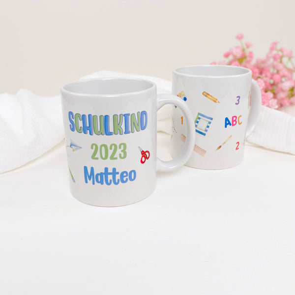 Tasse Schulkind mit Motiven