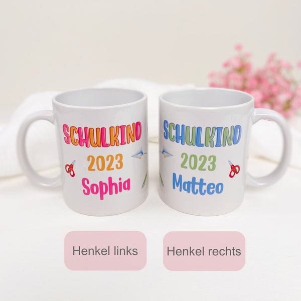 Tasse Schulkind mit Motiven