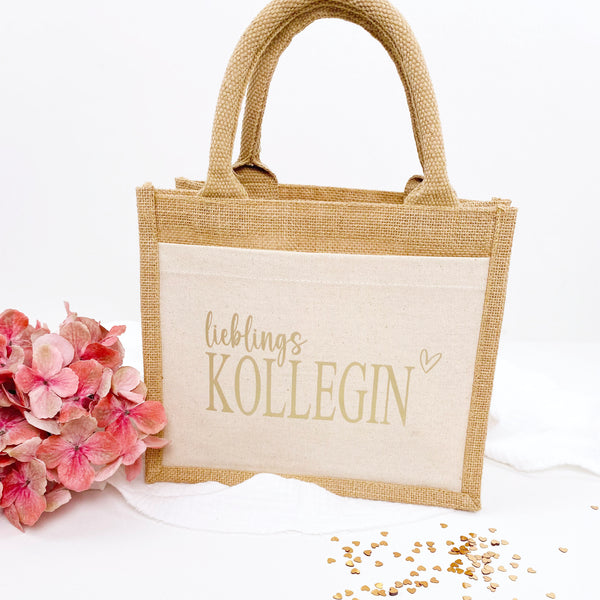 Tasche Lieblingskollegin Jute/Baumwolle
