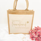 Tasche Für immer Feierabend Jute/Baumwolle