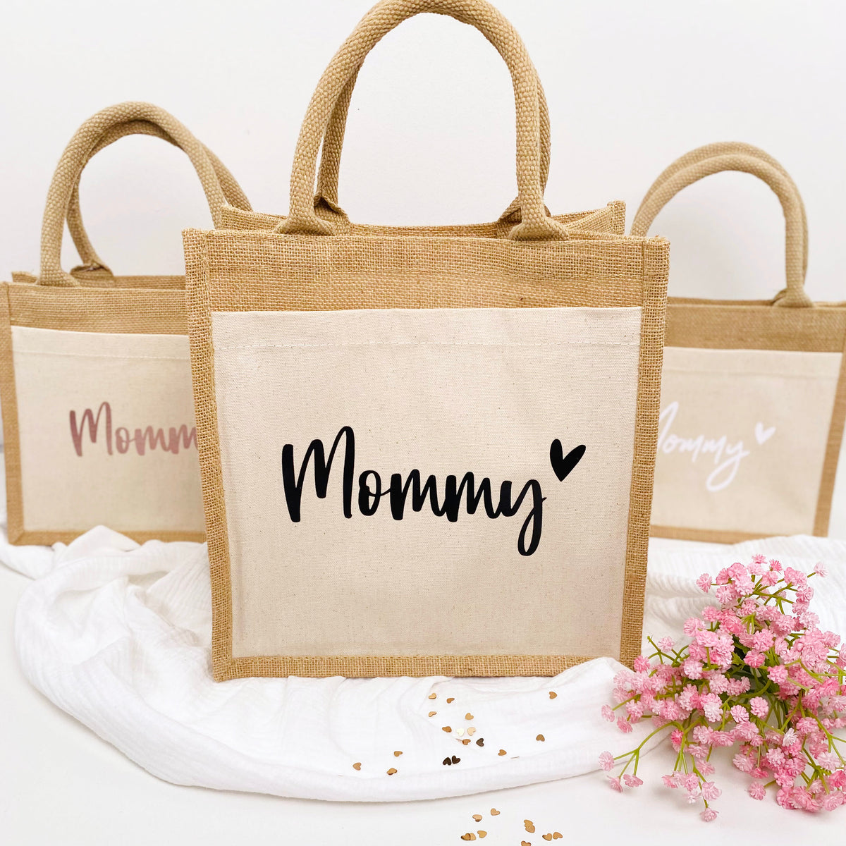 Tasche Mommy Jute/Baumwolle