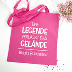 Beutel Eine Legende verlässt das Gelände