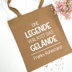 Beutel Eine Legende verlässt das Gelände