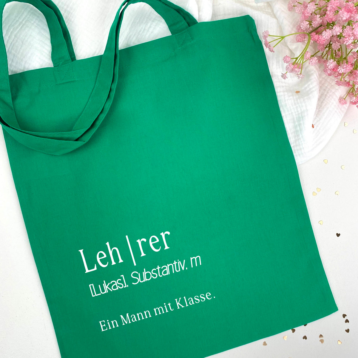 Beutel Lehrerin Eine Frau mit Klasse