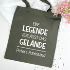 Beutel Eine Legende verlässt das Gelände