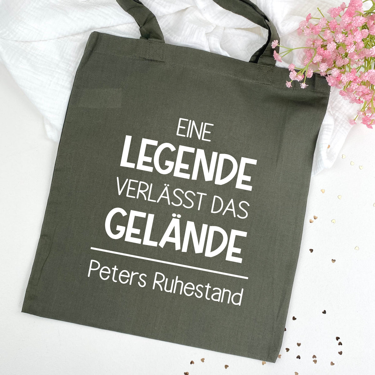 Beutel Eine Legende verlässt das Gelände