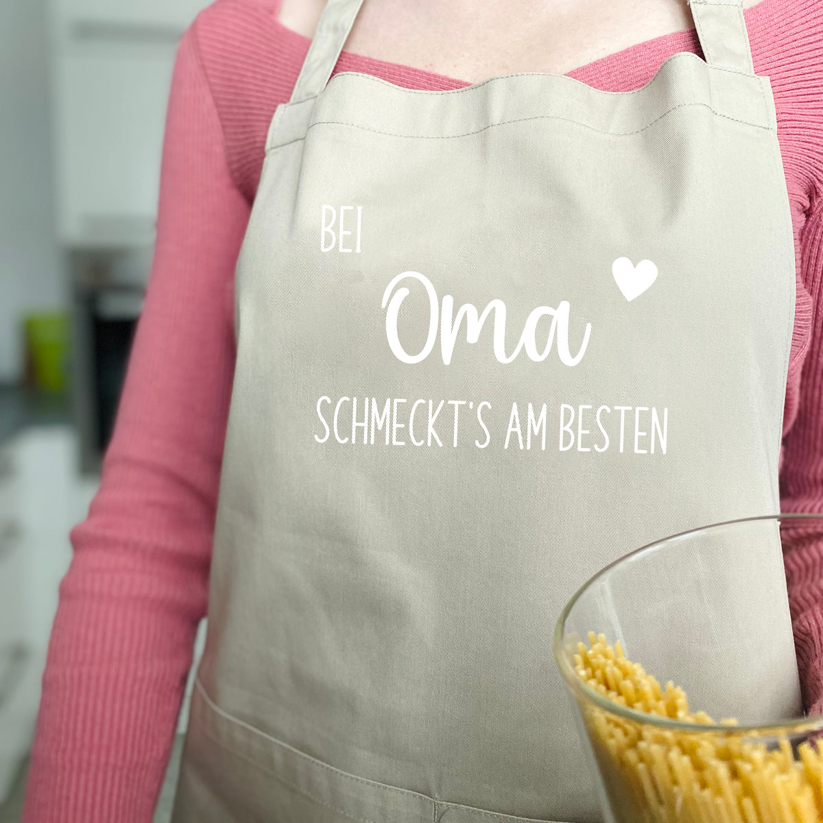 Schürze Damen & Herren Bei ... schmeckt's am Besten
