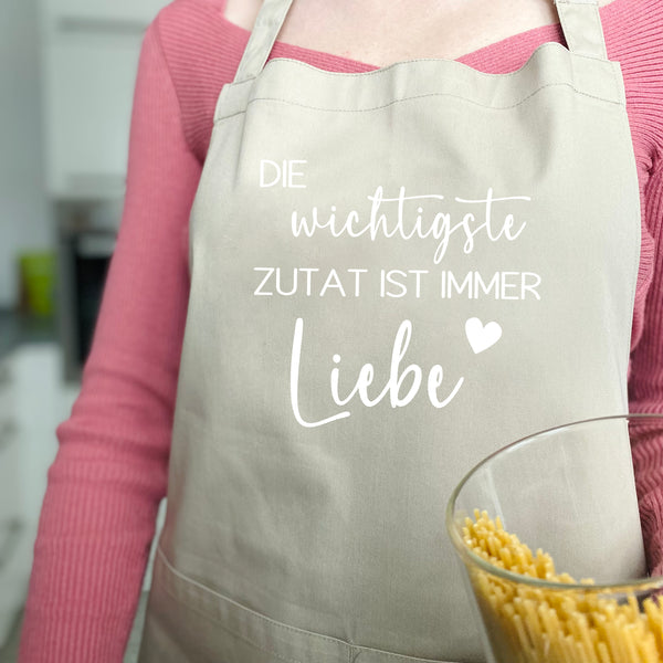 Schürze wichtigste Zutat liebe