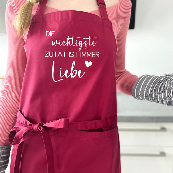 Schürze wichtigste Zutat liebe
