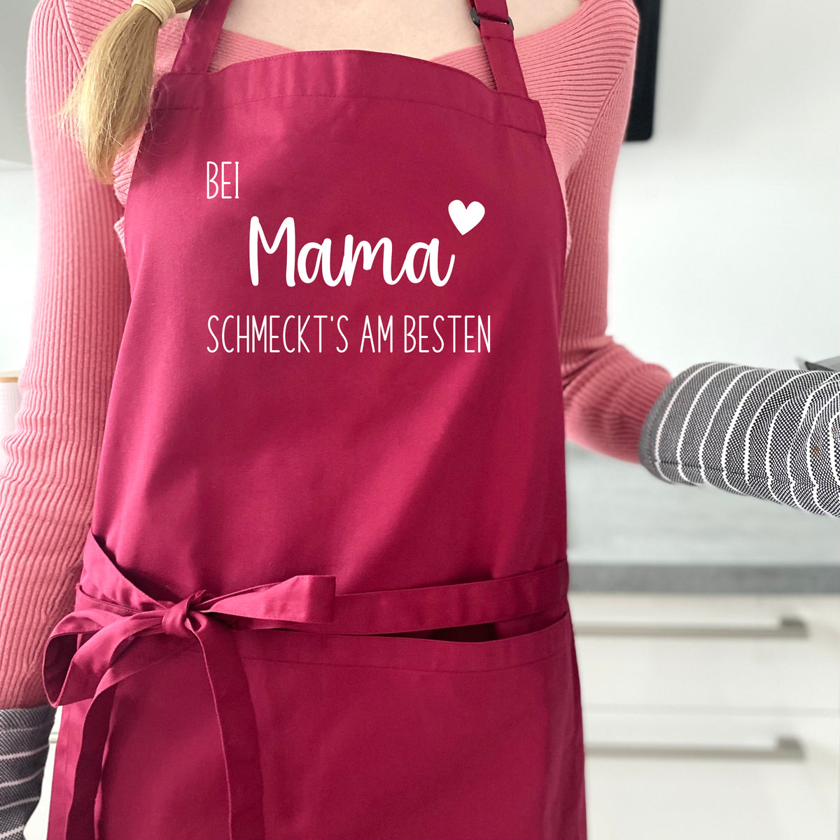 Schürze Damen & Herren Bei ... schmeckt's am Besten