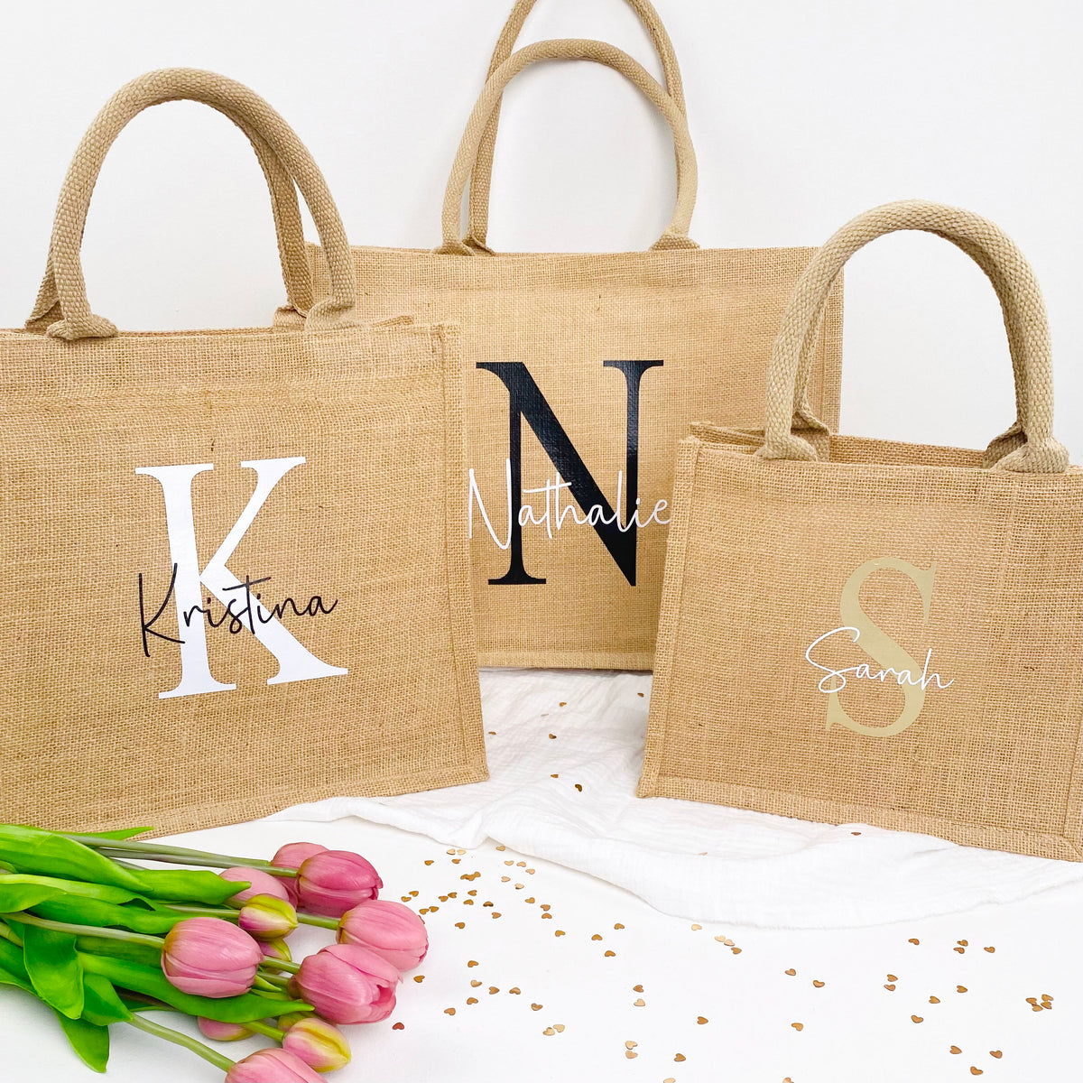 Tasche Initial Jute