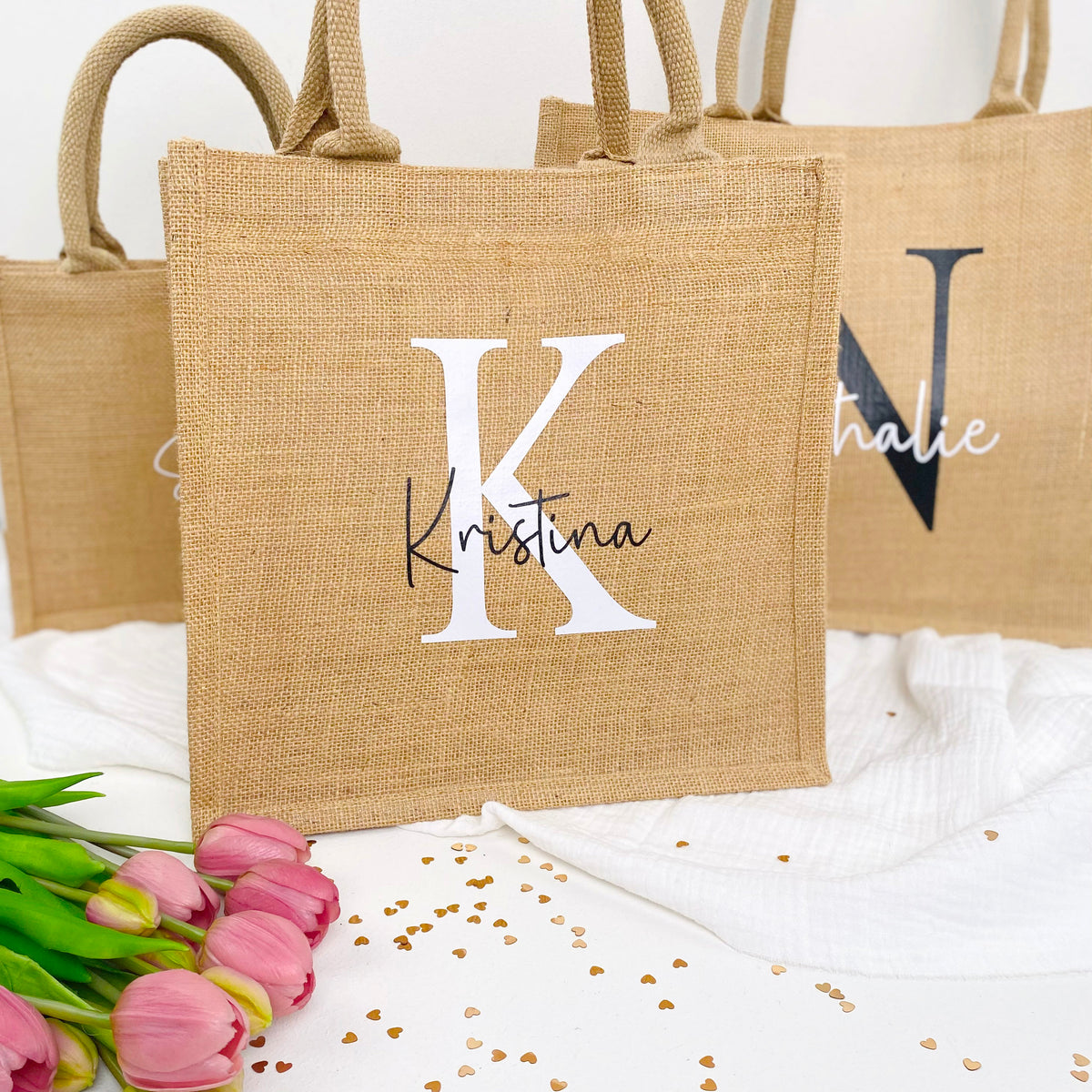 Tasche Initial Jute