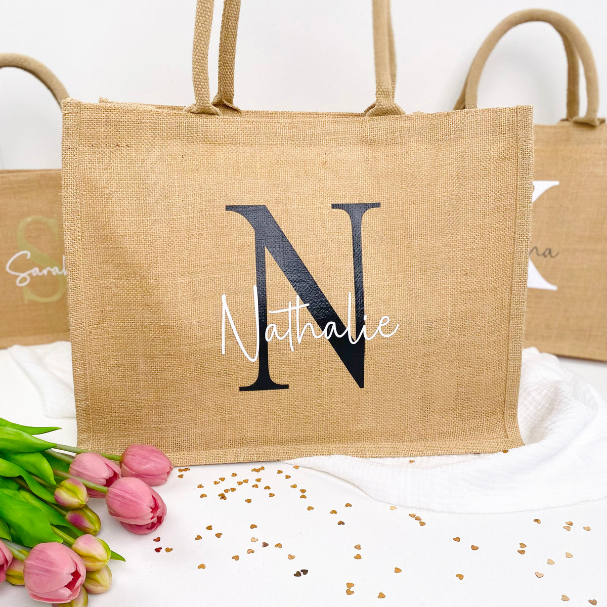 Tasche Initial Jute