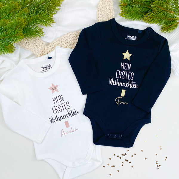 Baby Body Weihnachten personalisiert