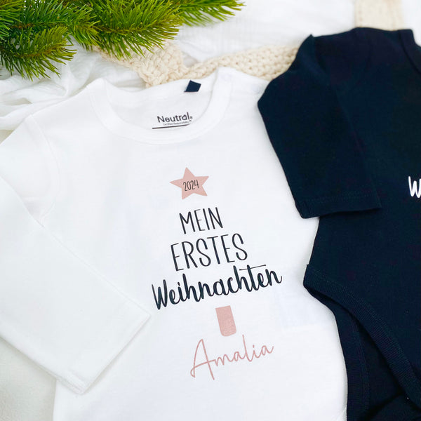 Baby Body Weihnachten personalisiert