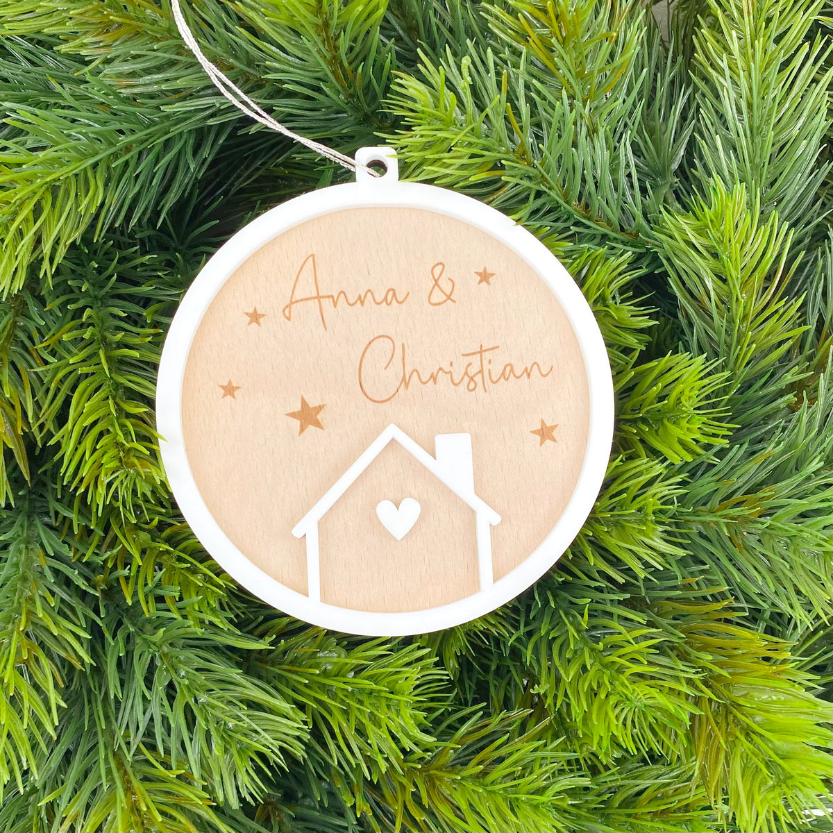 Geschenk zum Einzug, Einzugsgeschenk Anhänger Weihnachten