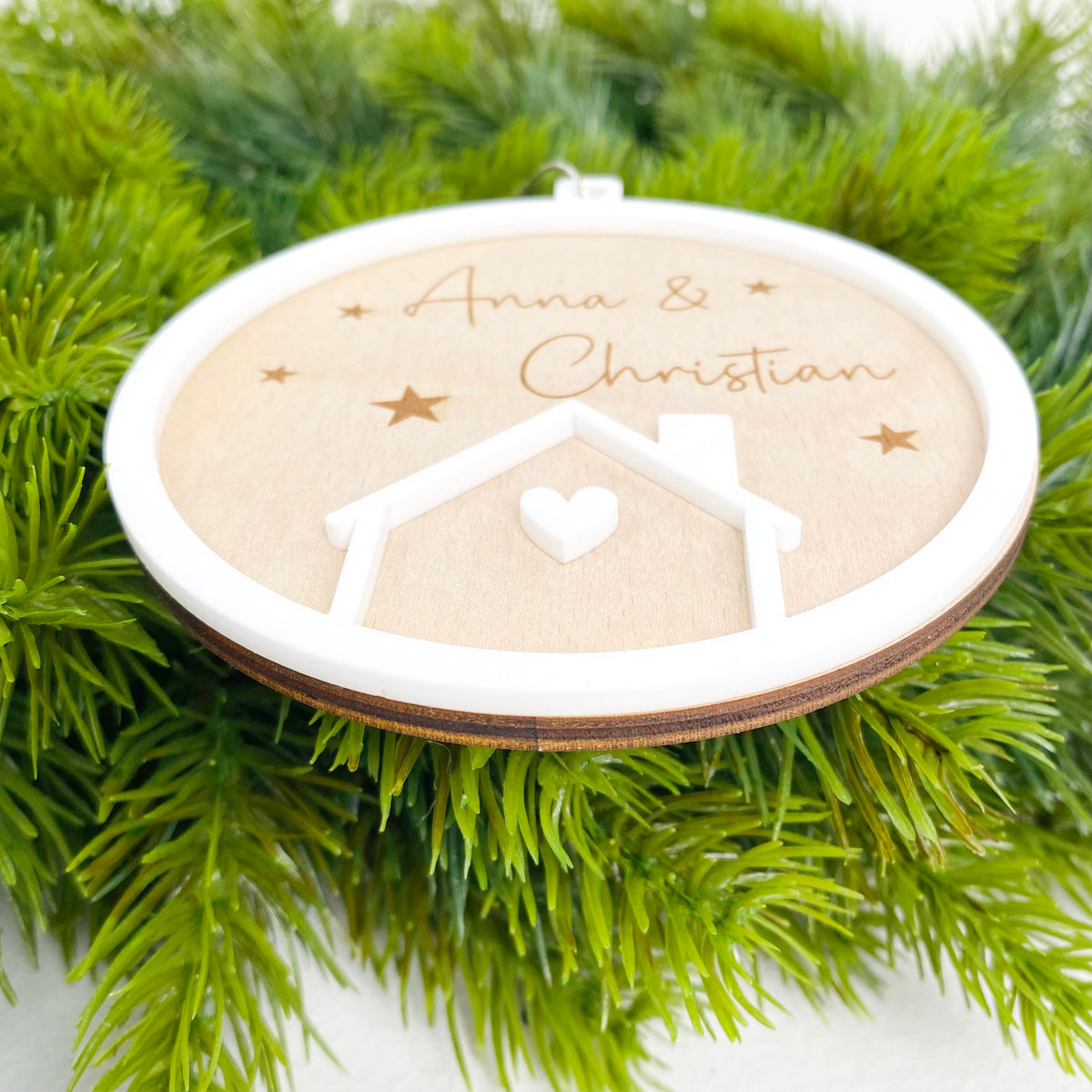 Geschenk zum Einzug, Einzugsgeschenk Anhänger Weihnachten