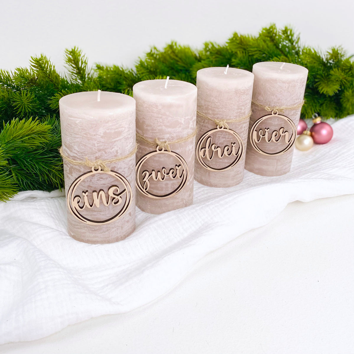 Adventskranz Zahlen Advent Deko