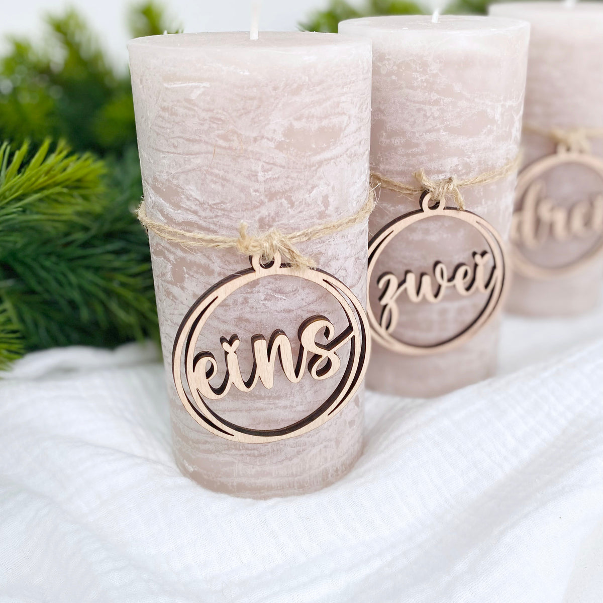 Adventskranz Zahlen Advent Deko