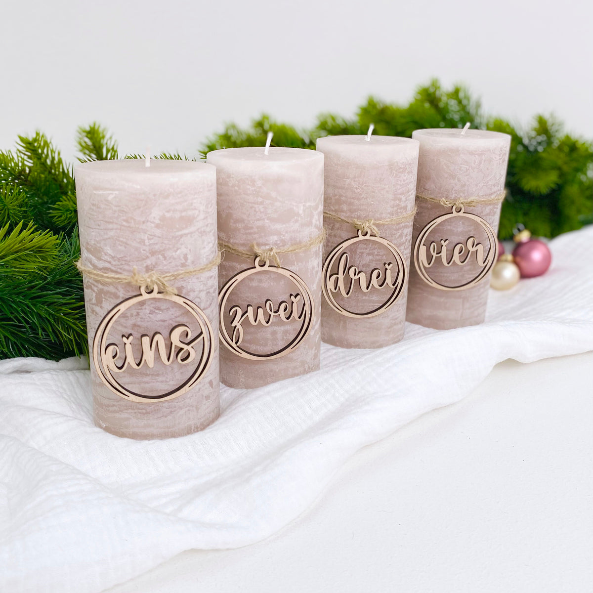 Adventskranz Zahlen Advent Deko