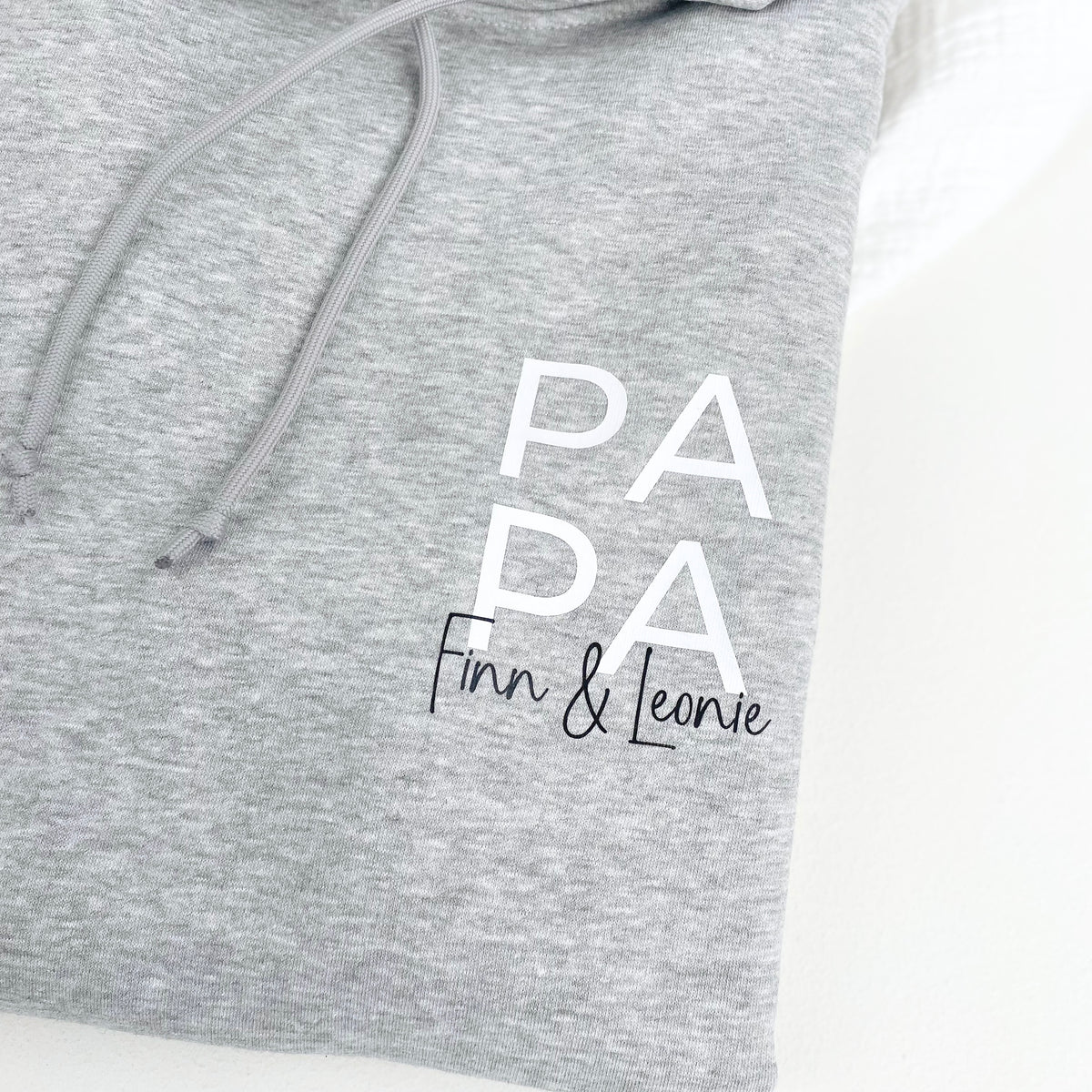 Papa Hoodie mit Kindernamen