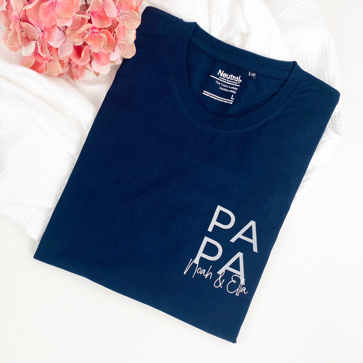Papa Shirt mit Kindernamen