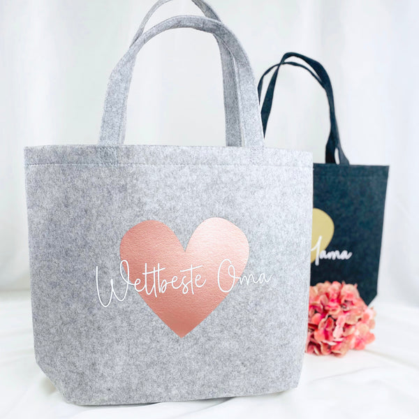 Filzshopper Weltbeste Mama / Oma