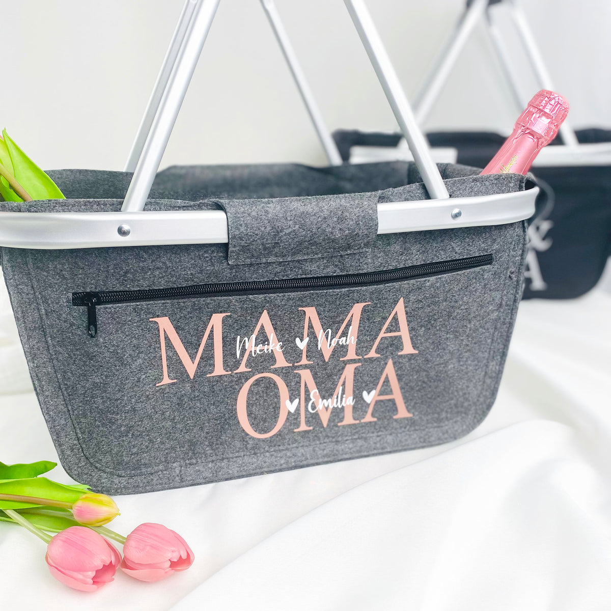 Einkaufskorb Mama & Oma mit Kindernamen
