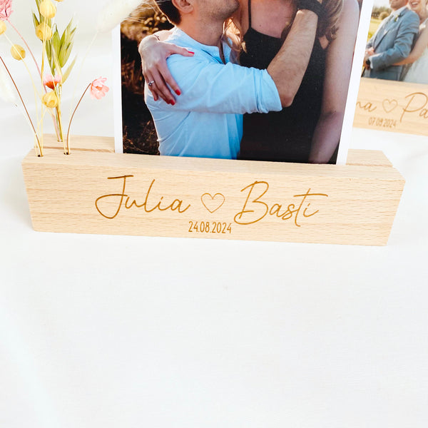 Kartenhalter / Bilderleiste Hochzeit
