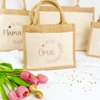 Tasche du bist einfach wundervoll Jute/Baumwolle