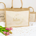 Tasche du bist einfach wundervoll Jute/Baumwolle