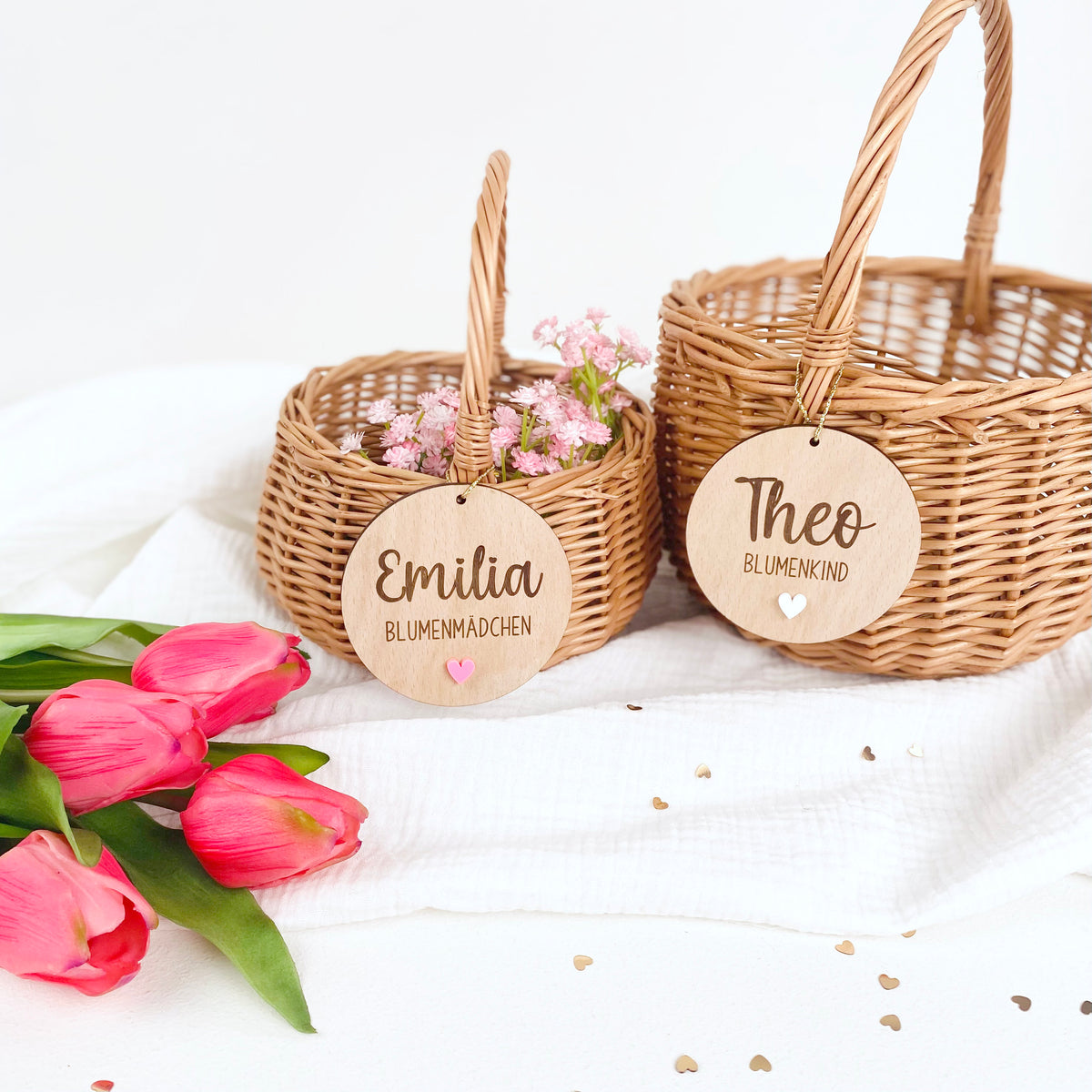 Korb für Blumenmädchen / Blumenkind