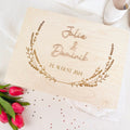 personalisierte Erinnerungsbox Hochzeit - Blumenkranz