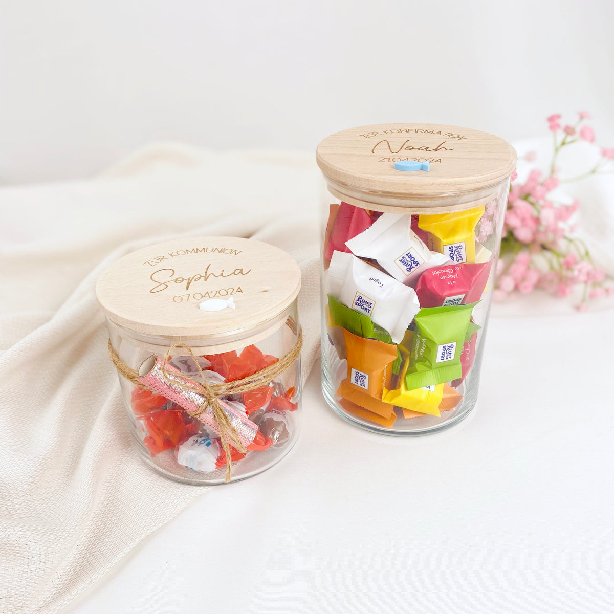 Geschenkglas Kommunion / Konfirmation / Firmung / Taufe