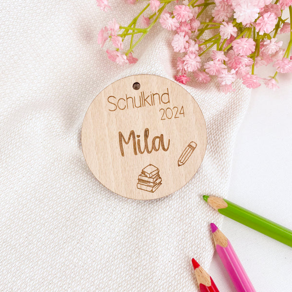 Anhänger Schultüte mit Motiv