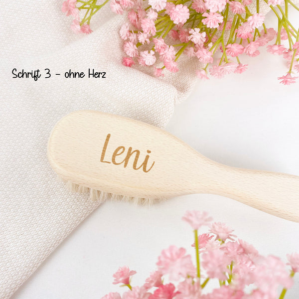 Babyhaarbürste mit Namen