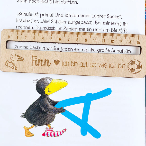 personalisierte Lesehilfe inkl. Lineal - Affirmation