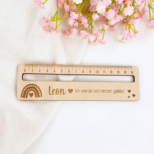 personalisierte Lesehilfe inkl. Lineal - Affirmation