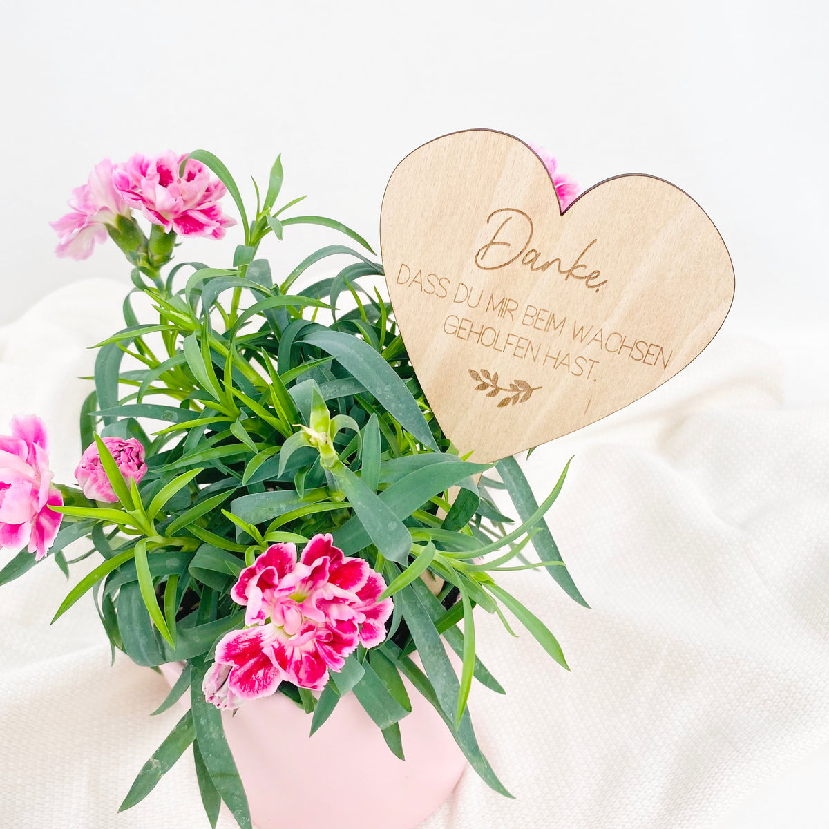 Blumenstecker Danke dass du mir beim Wachsen geholfen hast